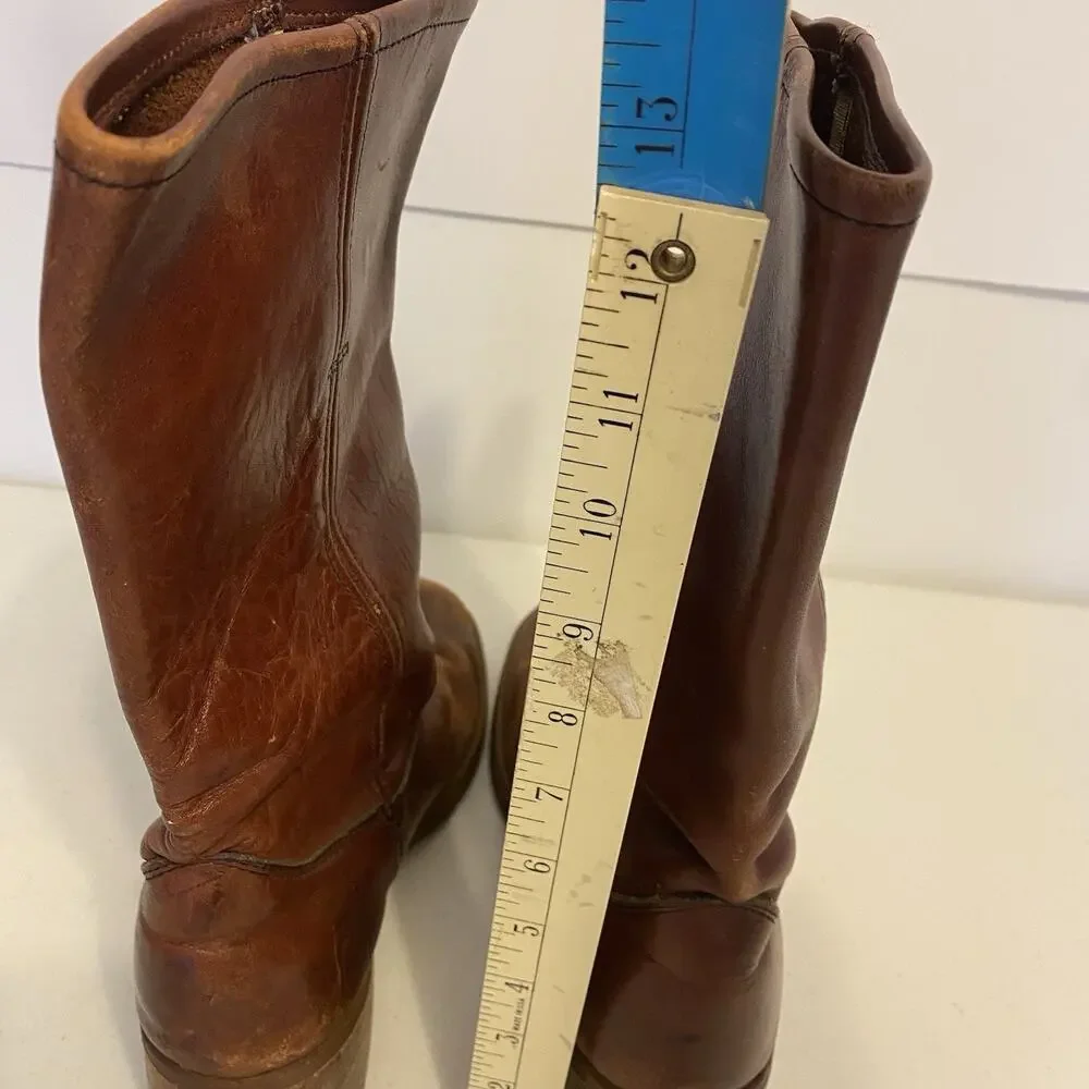 Vintage Goodyear Neolite Brown Leather Boots Oil Chemigum Proof Women Size 7